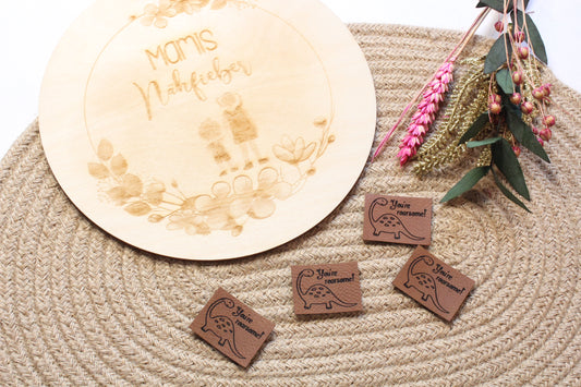 Lederlabel "Youre roarsome" 3 x 4 cm