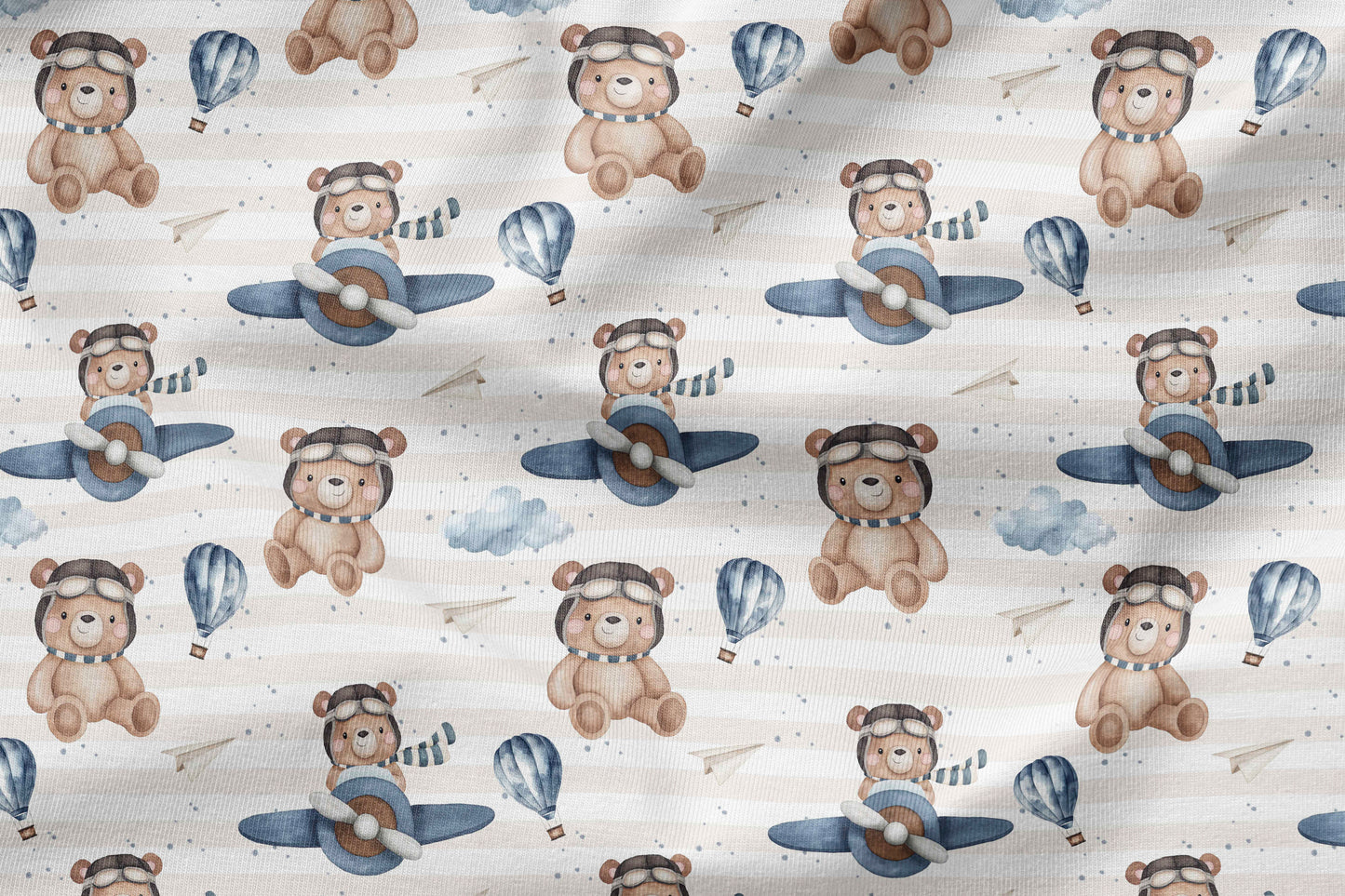 French Terry Eigenproduktion „Fliegerbär"