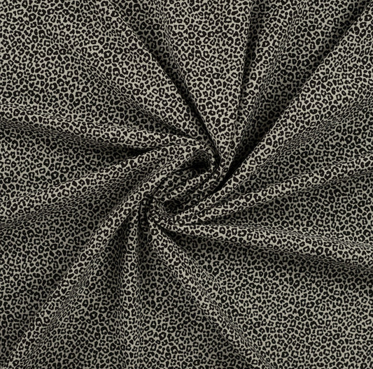 Jersey Leo Print altgrün