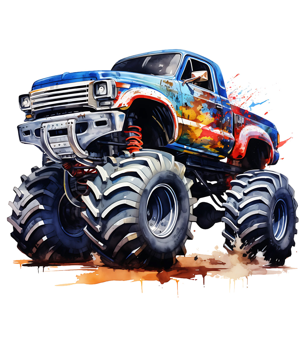 Bügelbild „Monster Truck“