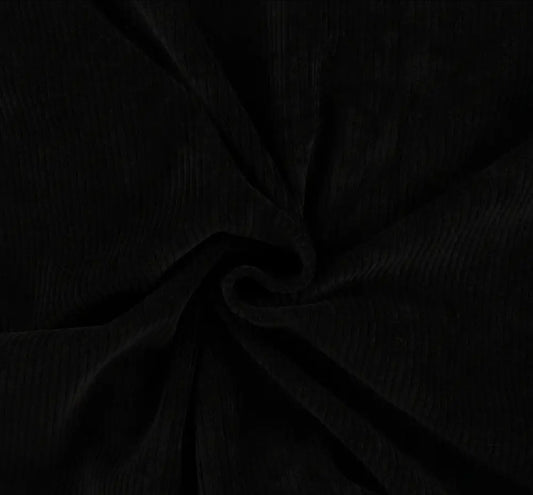 50 cm Cord Jersey Nicky schmal schwarz 03