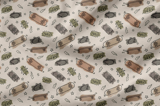 French Terry Eigenproduktion „Skateboards“