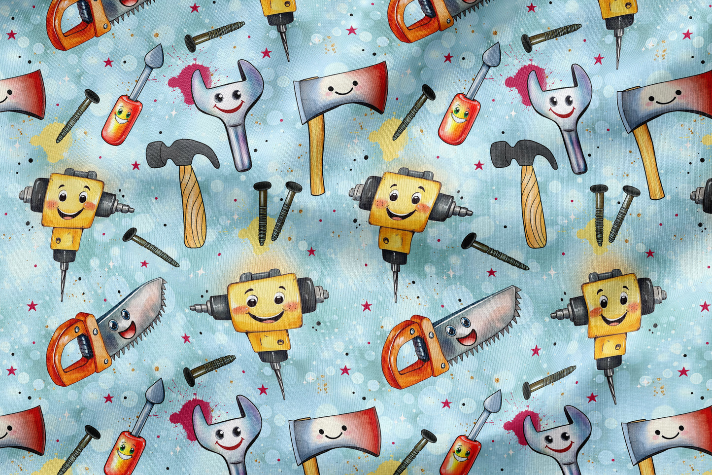 Jersey Eigenproduktion "Werkzeuge blau"