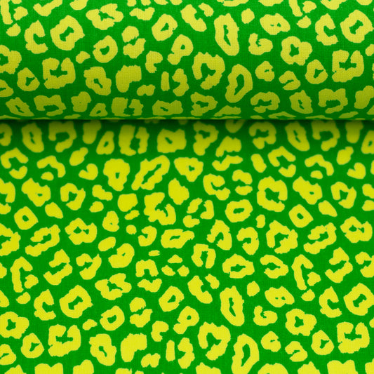 Baumwolle Webware Leonie grün/gelb