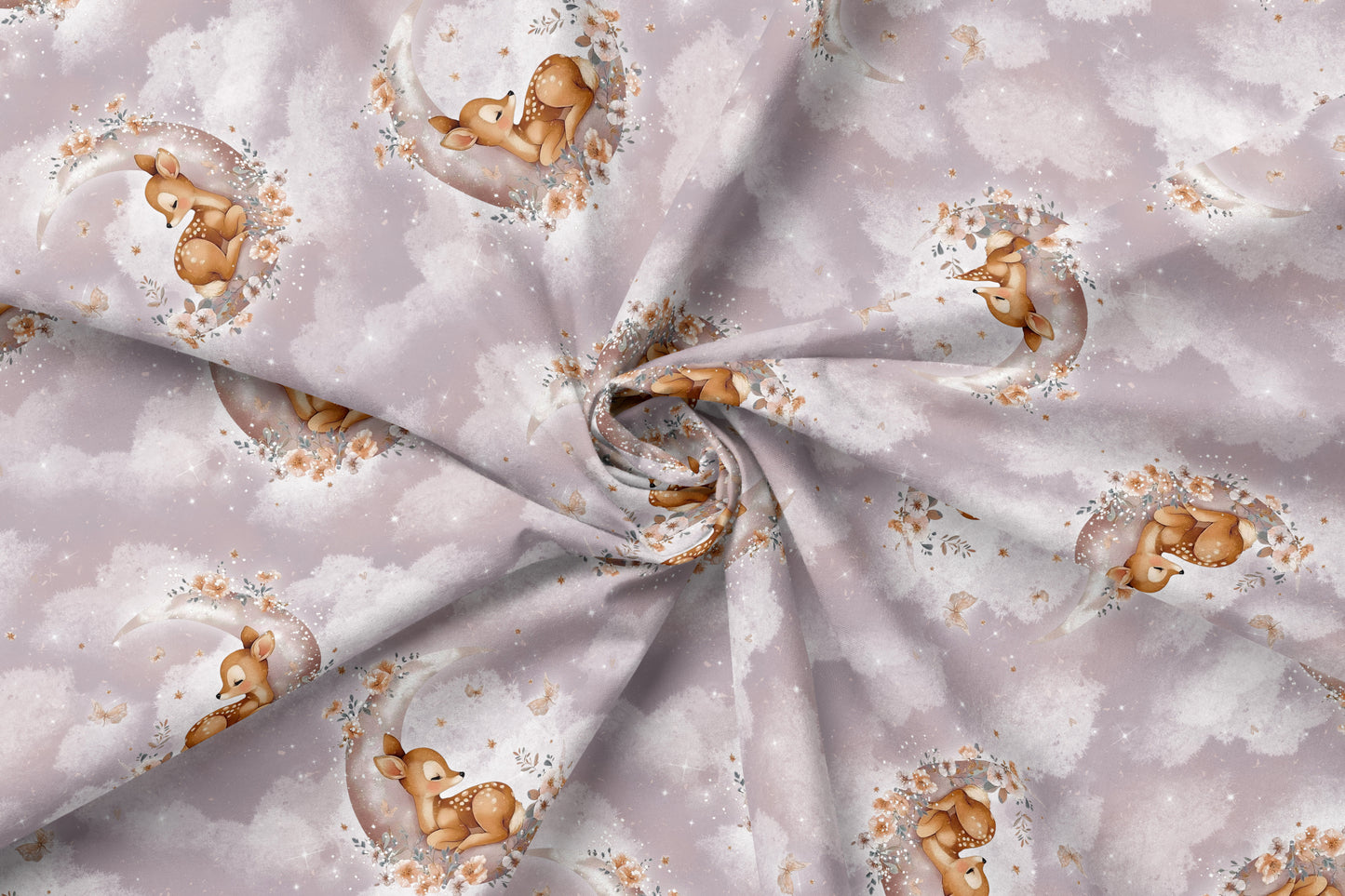 French Terry Eigenproduktion "Reh Mauve“