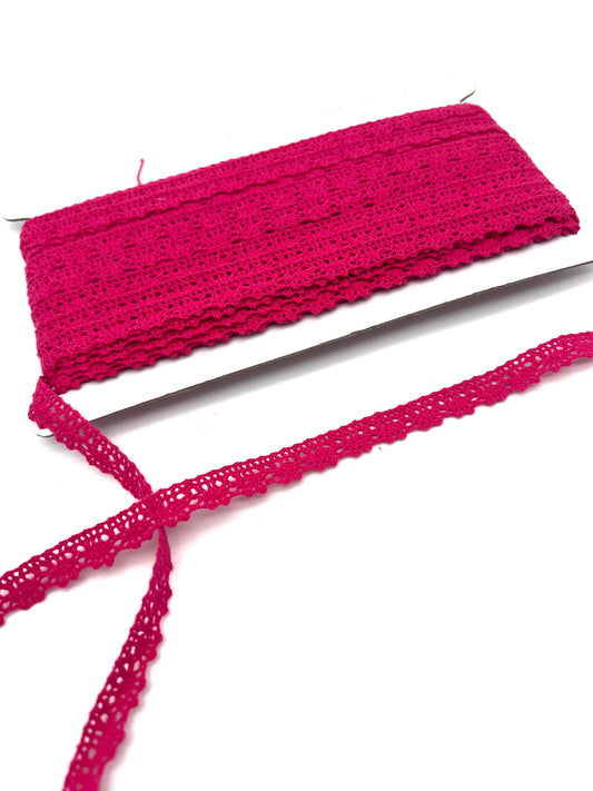 Baumwollspitze pink 26