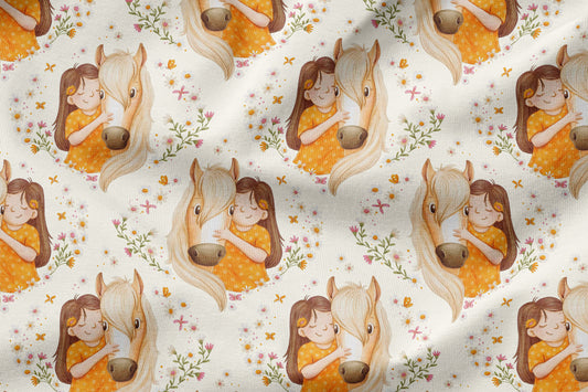 25 cm Jersey Eigenproduktion "Pferdemädchen"