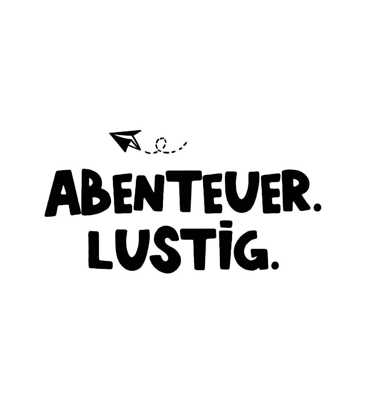 Bügelbild „Abenteuer lustig“