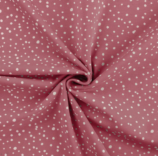 Jersey Punkte bordeaux