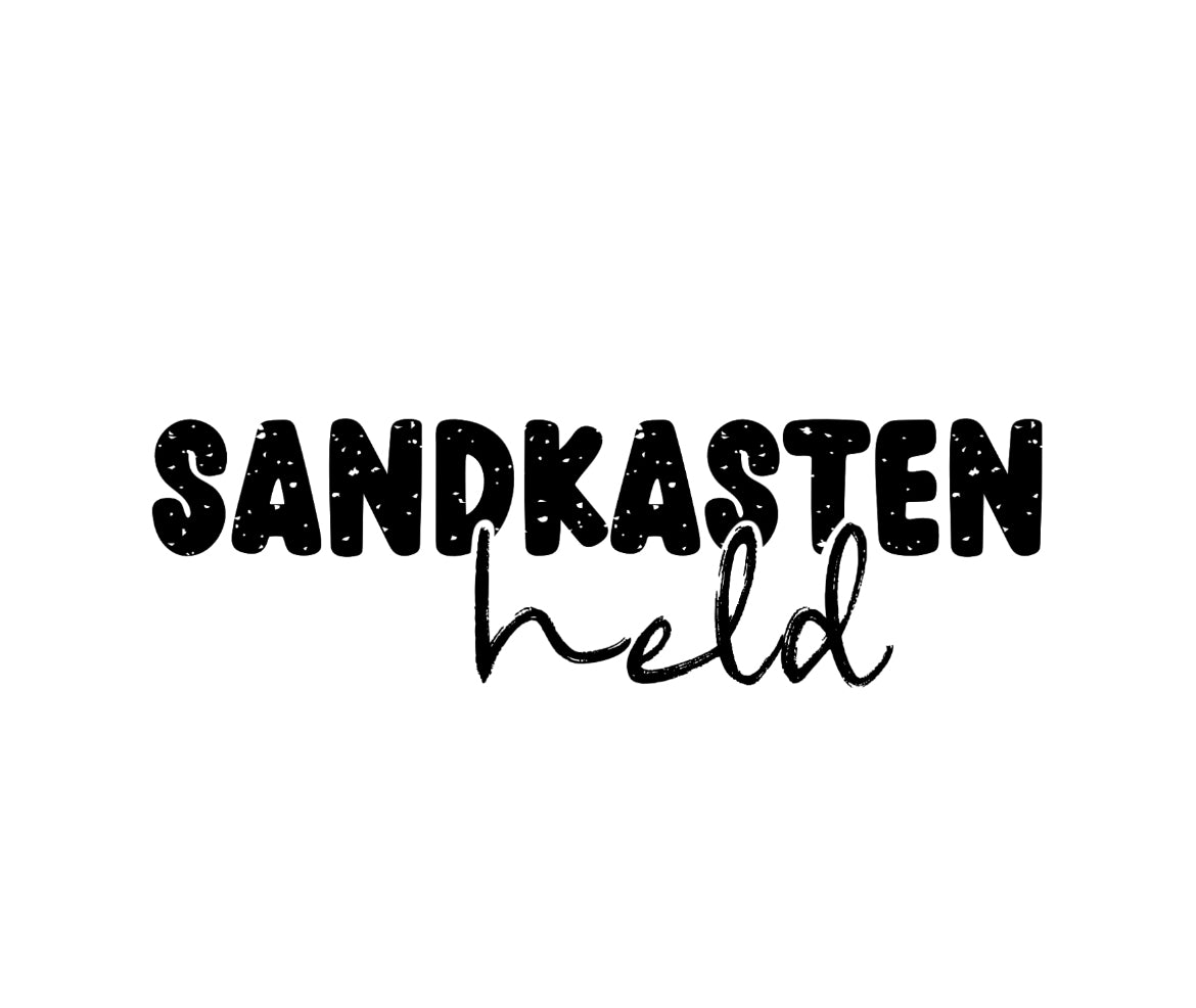 Bügelbild „Sandkasten Held“