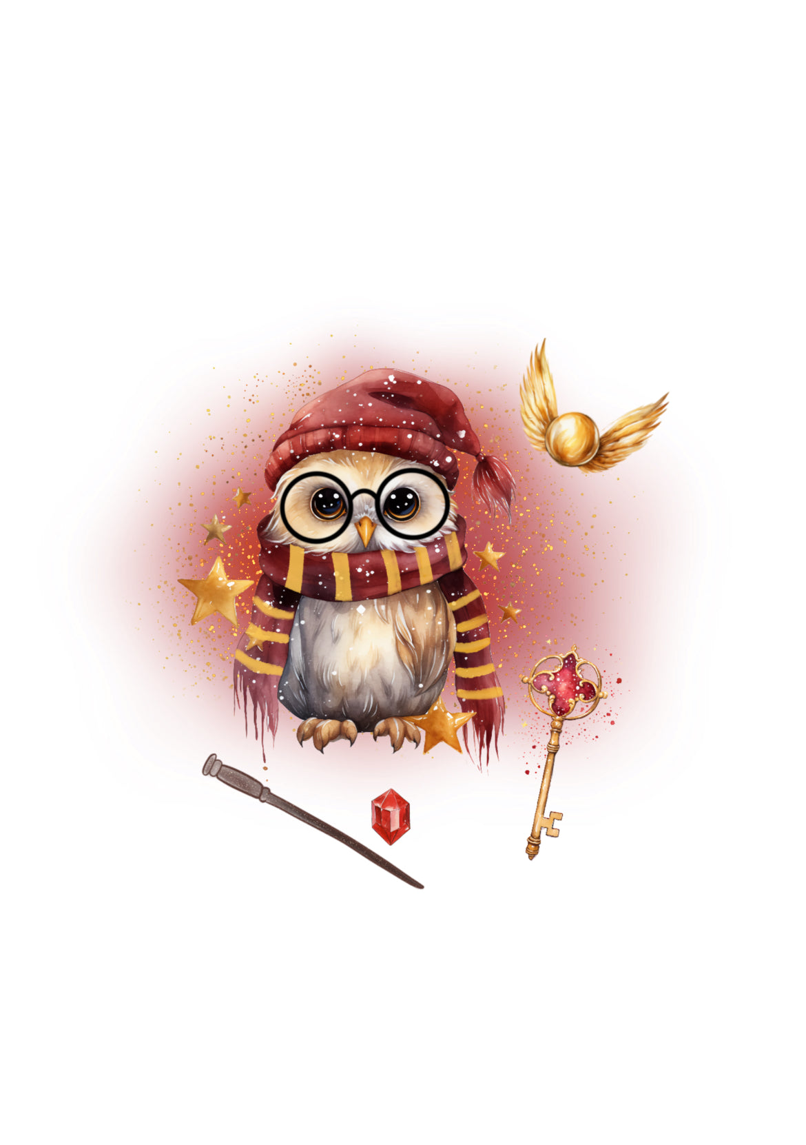 Bügelbild „Zauber Eule“