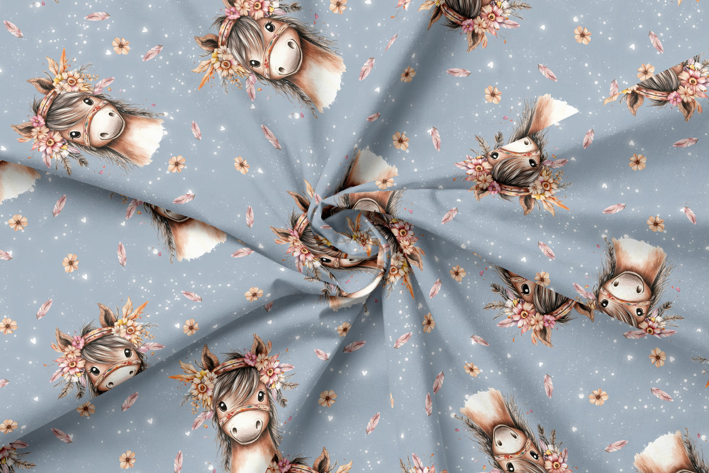 30 cm Jersey Eigenproduktion "Boho Pferd"