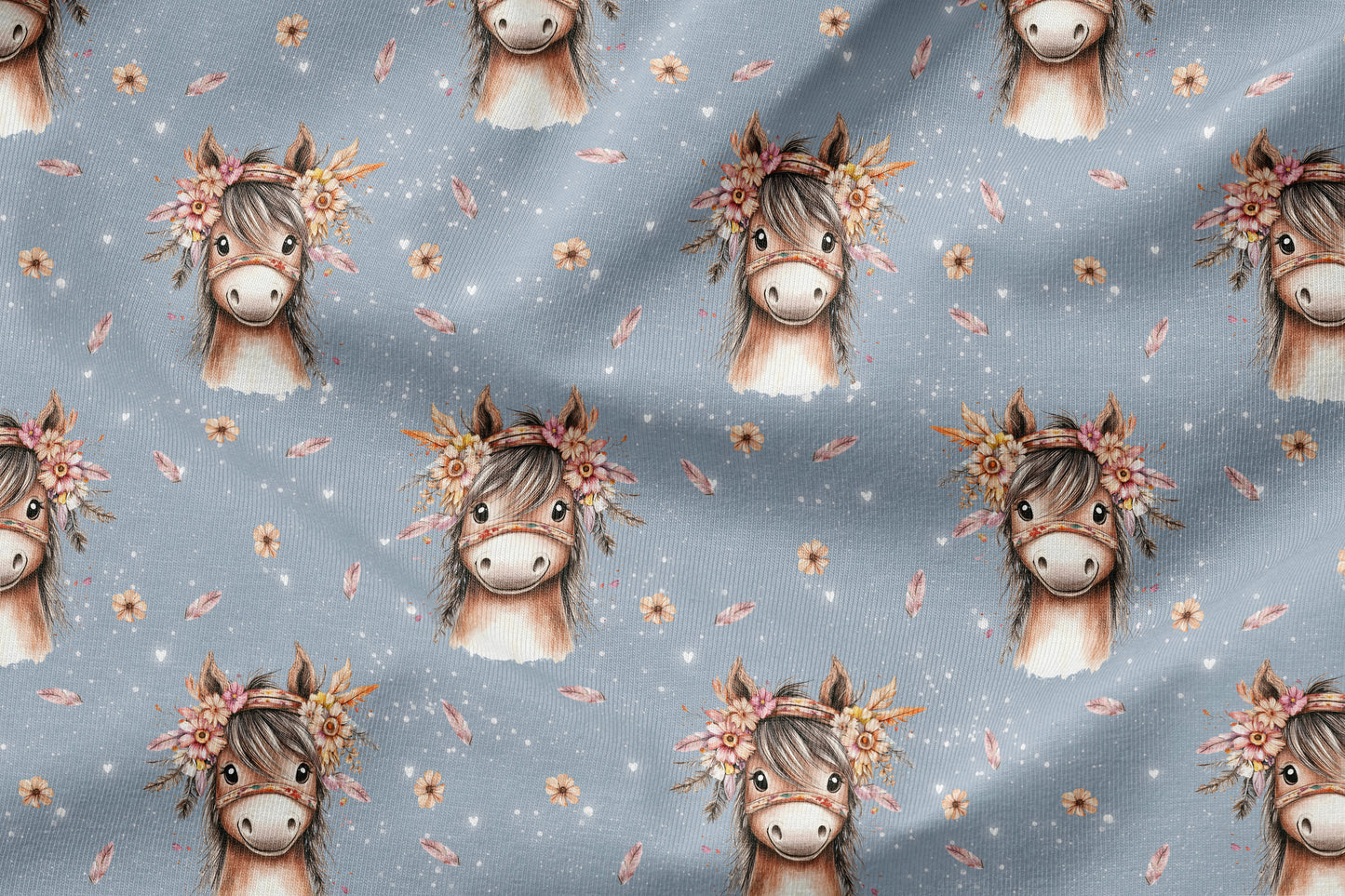 30 cm Jersey Eigenproduktion "Boho Pferd"