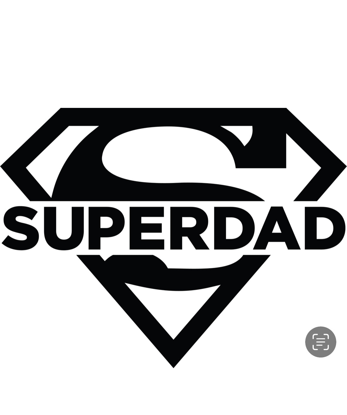 Bügelbild „Superdad“