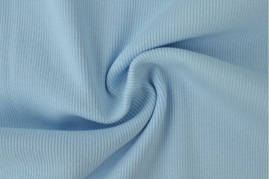 Ripp Bündchen babyblau 50