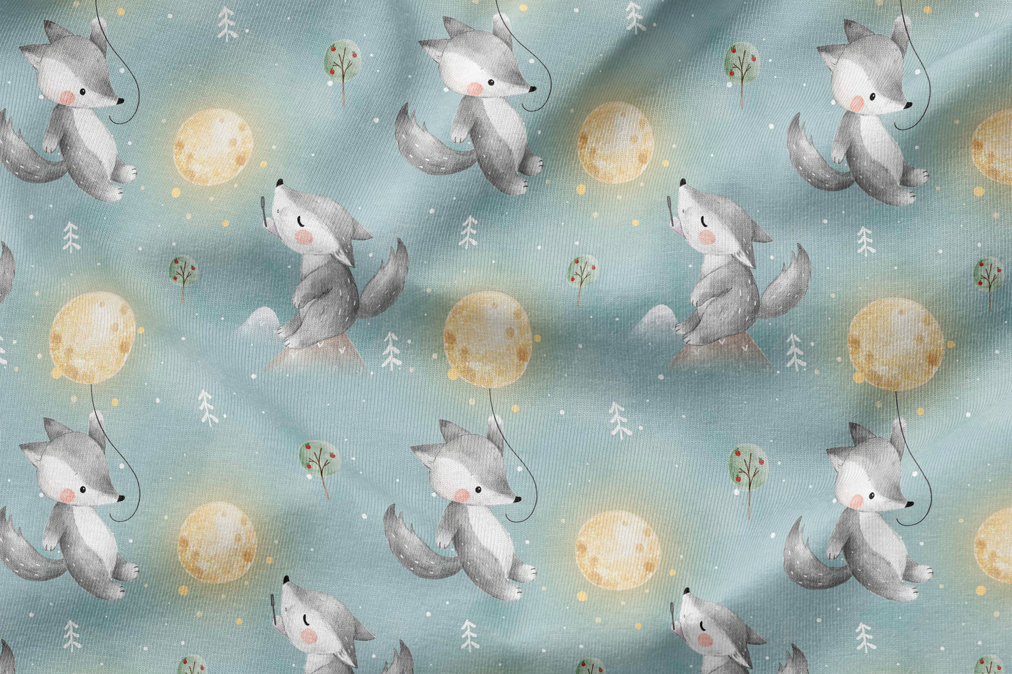 French Terry Eigenproduktion „Wölfe“