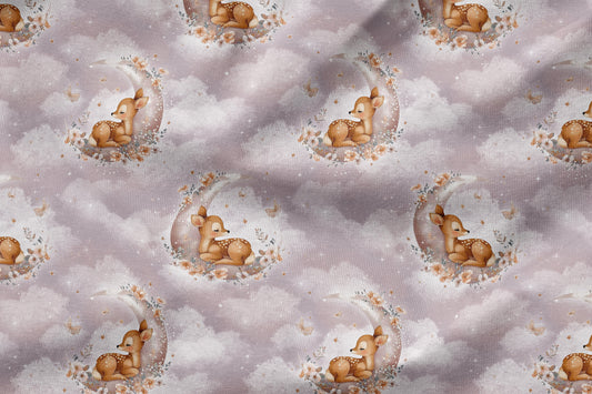 French Terry Eigenproduktion "Reh Mauve“