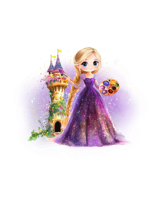 Bügelbild „Mädchen mit langen Haaren2“