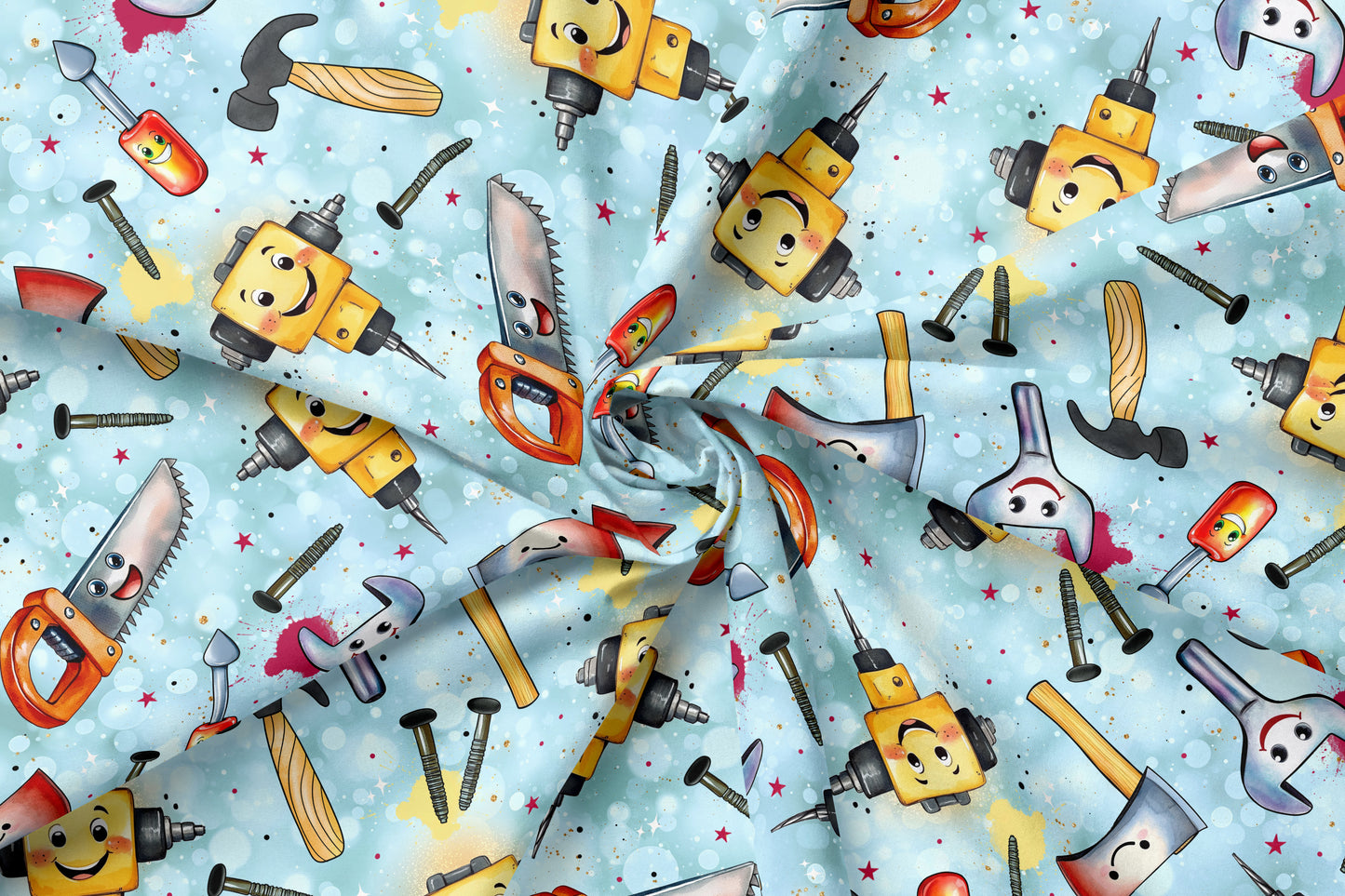 Jersey Eigenproduktion "Werkzeuge blau"