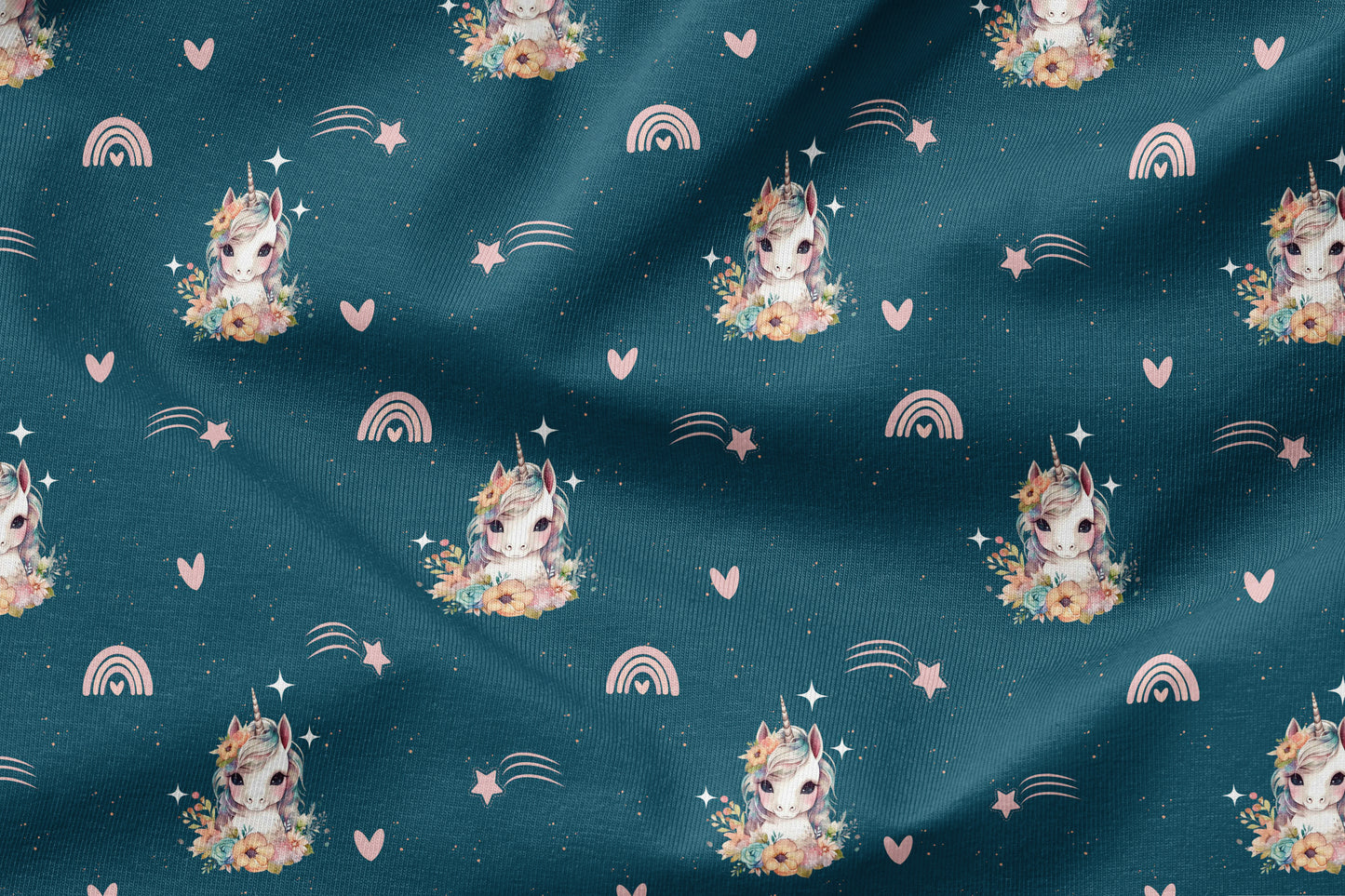 French Terry Eigenproduktion „Einhorn"