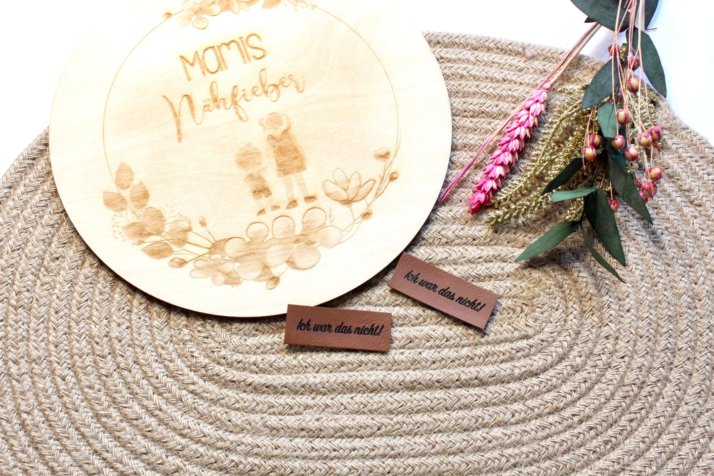 Lederlabel "Ich war das nicht" 2 x 5 cm