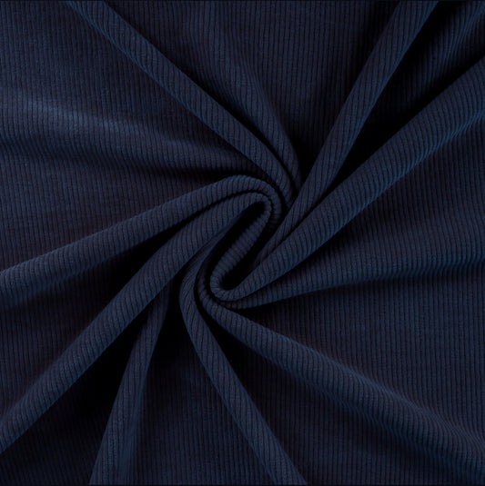 Cord Jersey Nicky schmal Navy 41