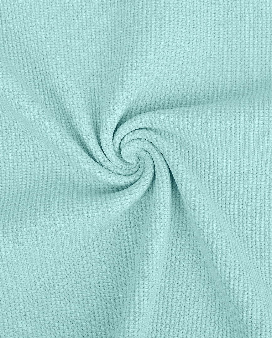 Waffelstrick Jersey soft aqua 48