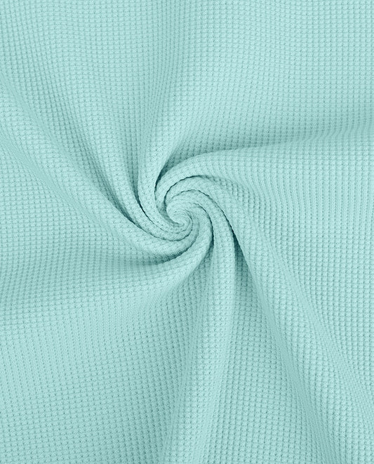 Waffelstrick Jersey soft aqua 48