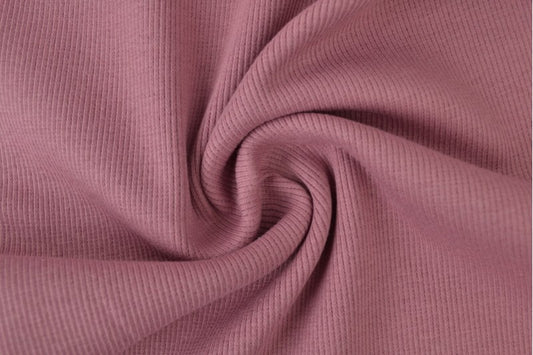 Ripp Bündchen dunkles altrosa 31