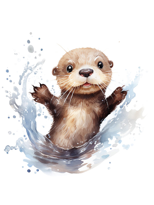 Bügelbild „Otter“