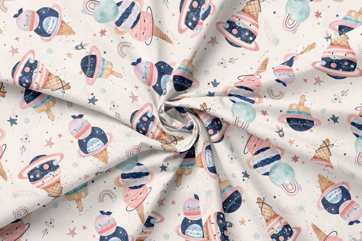 French Terry Eigenproduktion „Eis Weltall“