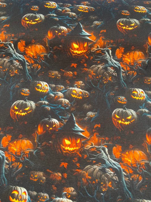 French Terry Halloween black