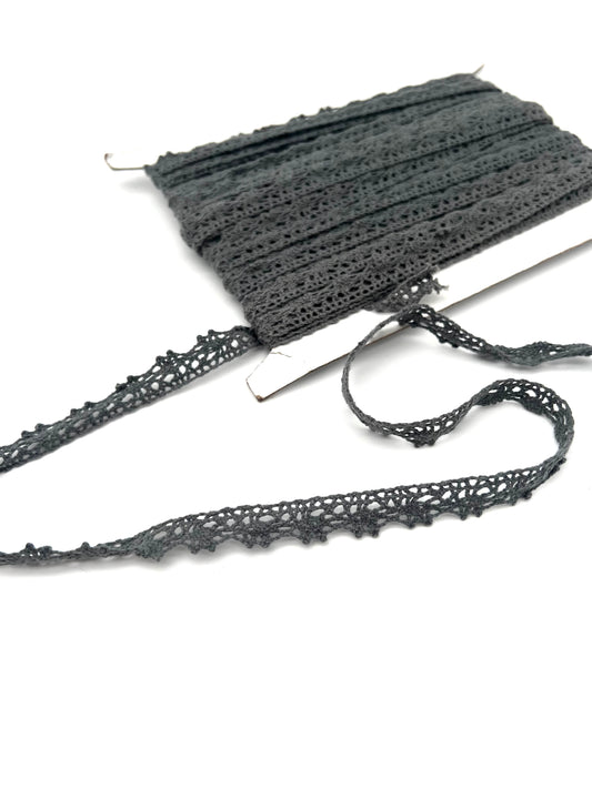 Baumwollspitze dunkelgrau 05