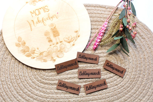 Lederlabel "Lieblingsmensch" 2 x 5 cm