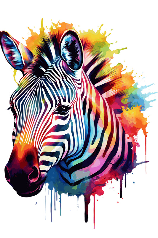 Bügelbild „Zebra“