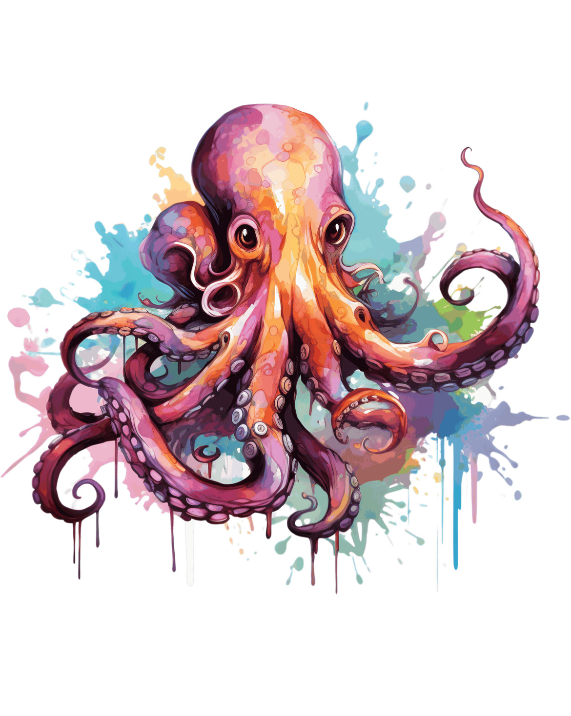 Bügelbild „Oktopus“