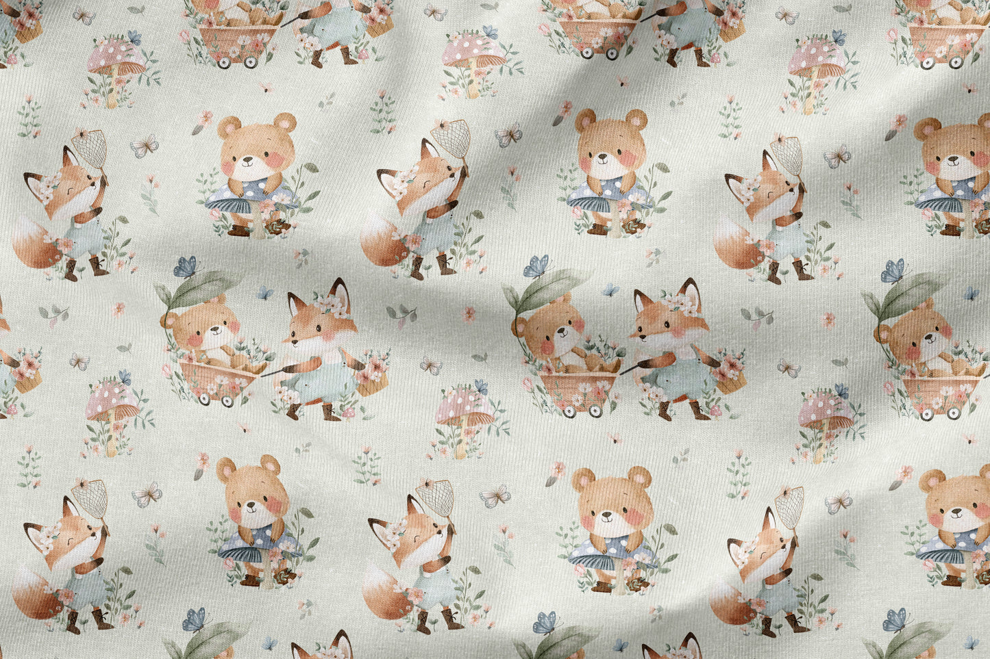 French Terry Eigenproduktion „im Garten"