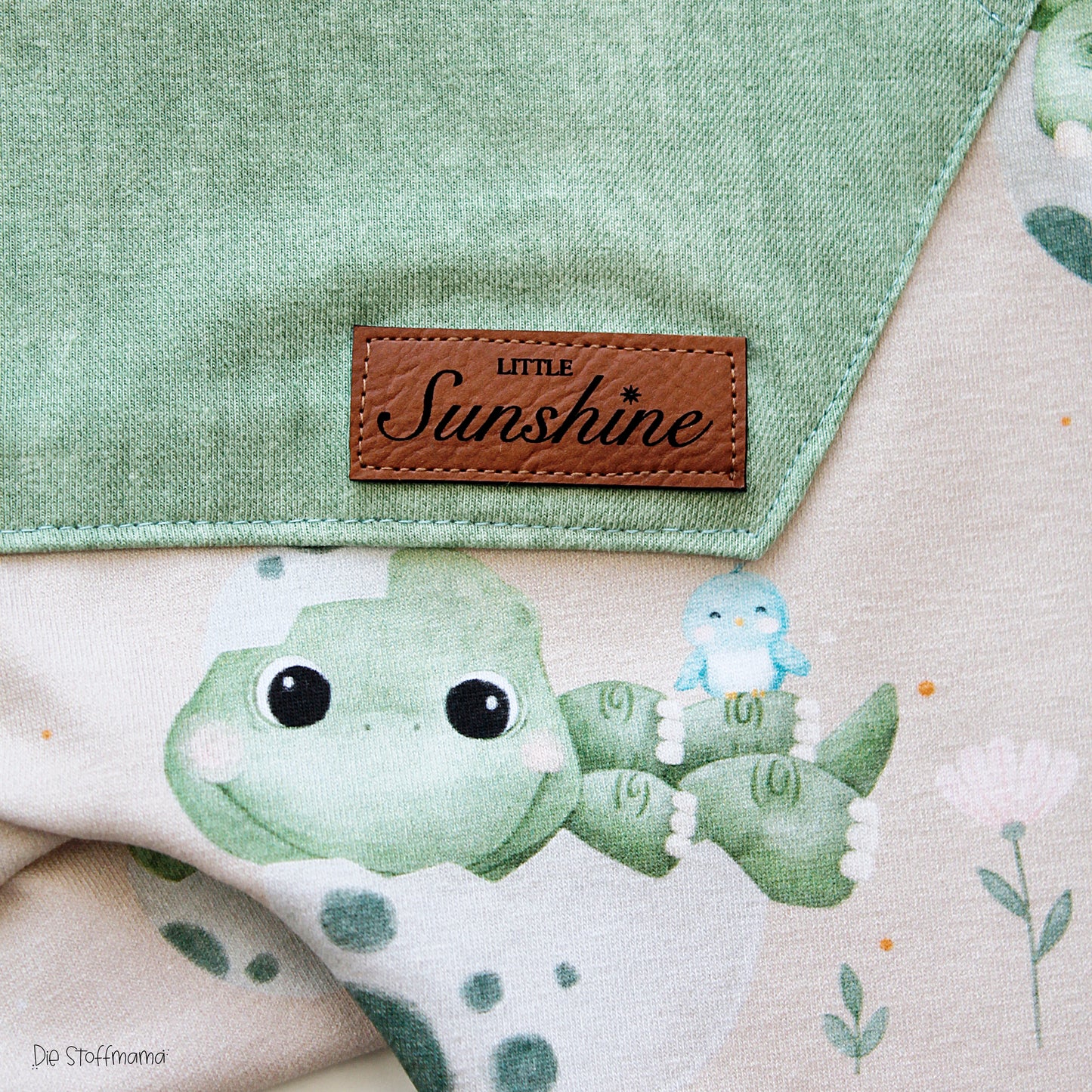 Lederlabel "little sunshine" 2 x 5 cm