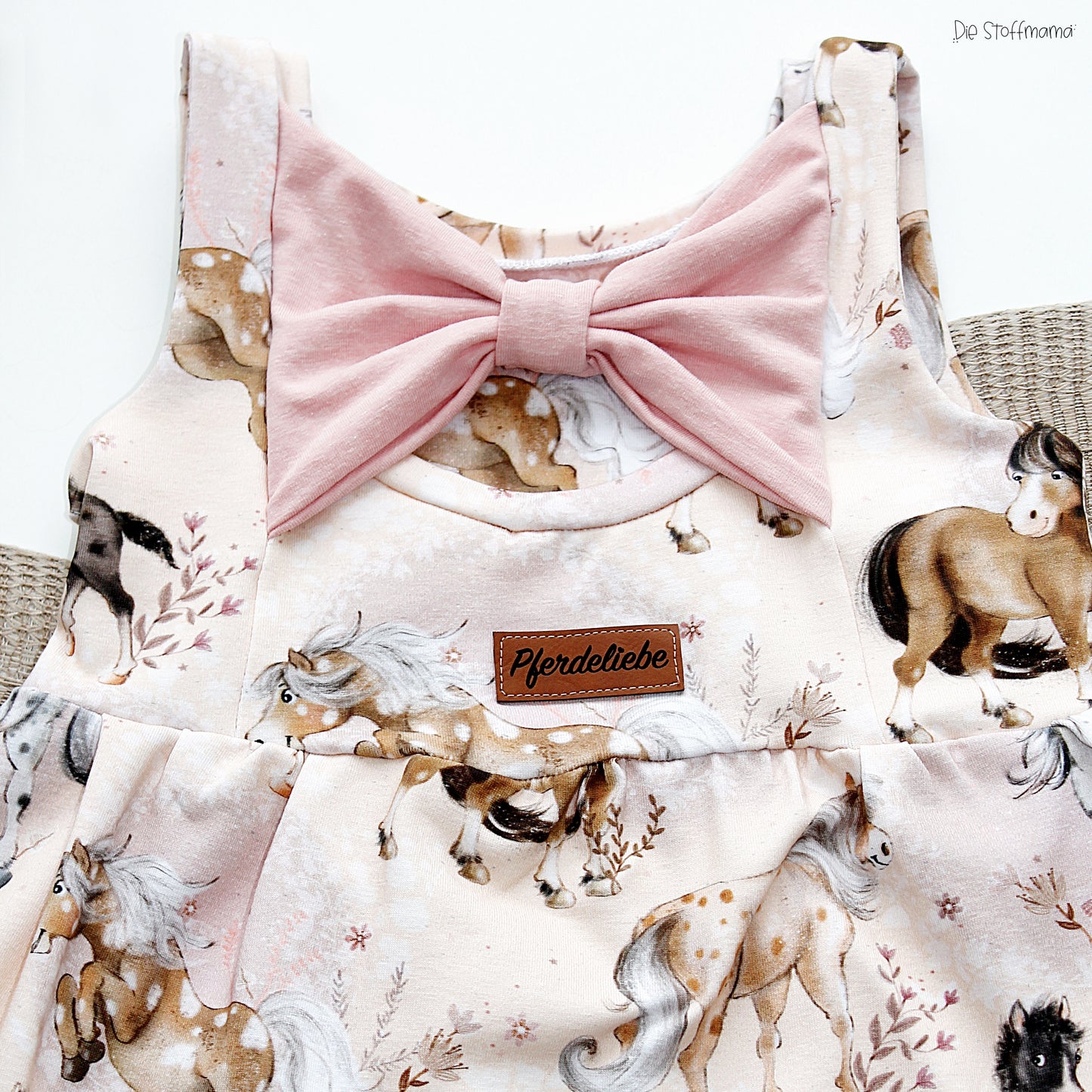 Lederlabel "Pferdeliebe" 2 x 5 cm