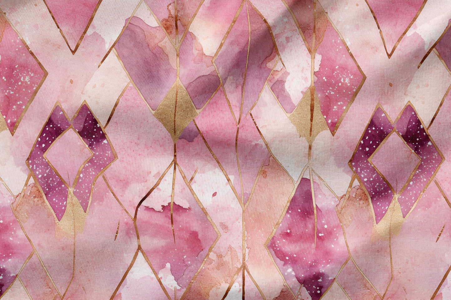 French Terry Eigenproduktion „Pinky Geo"