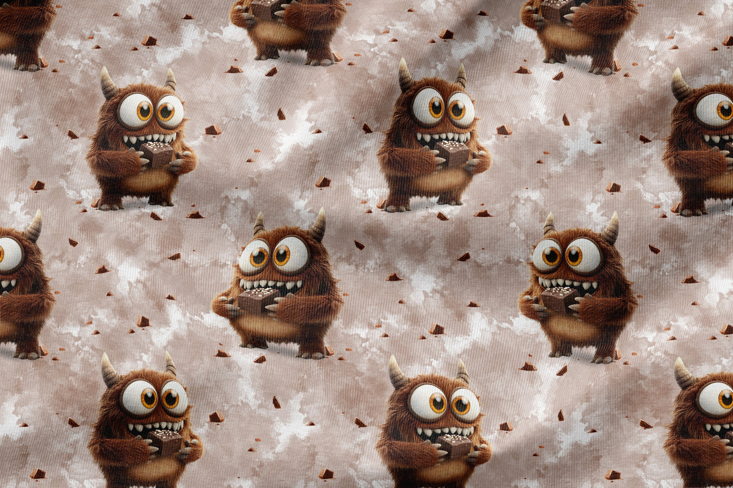 French Terry Eigenproduktion „Schoko Monster“