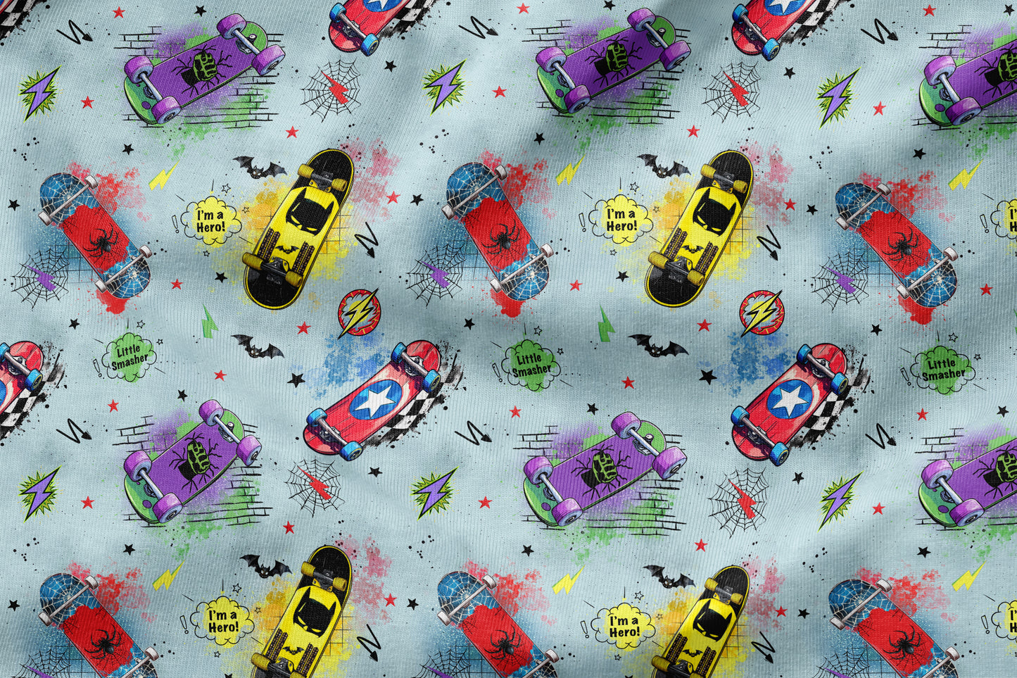 French Terry Eigenproduktion "Skateboards"