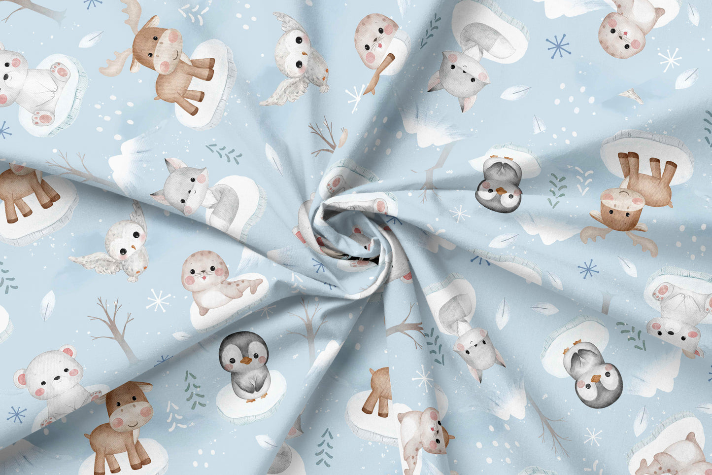 French Terry Eigenproduktion „Winter Wonderland"