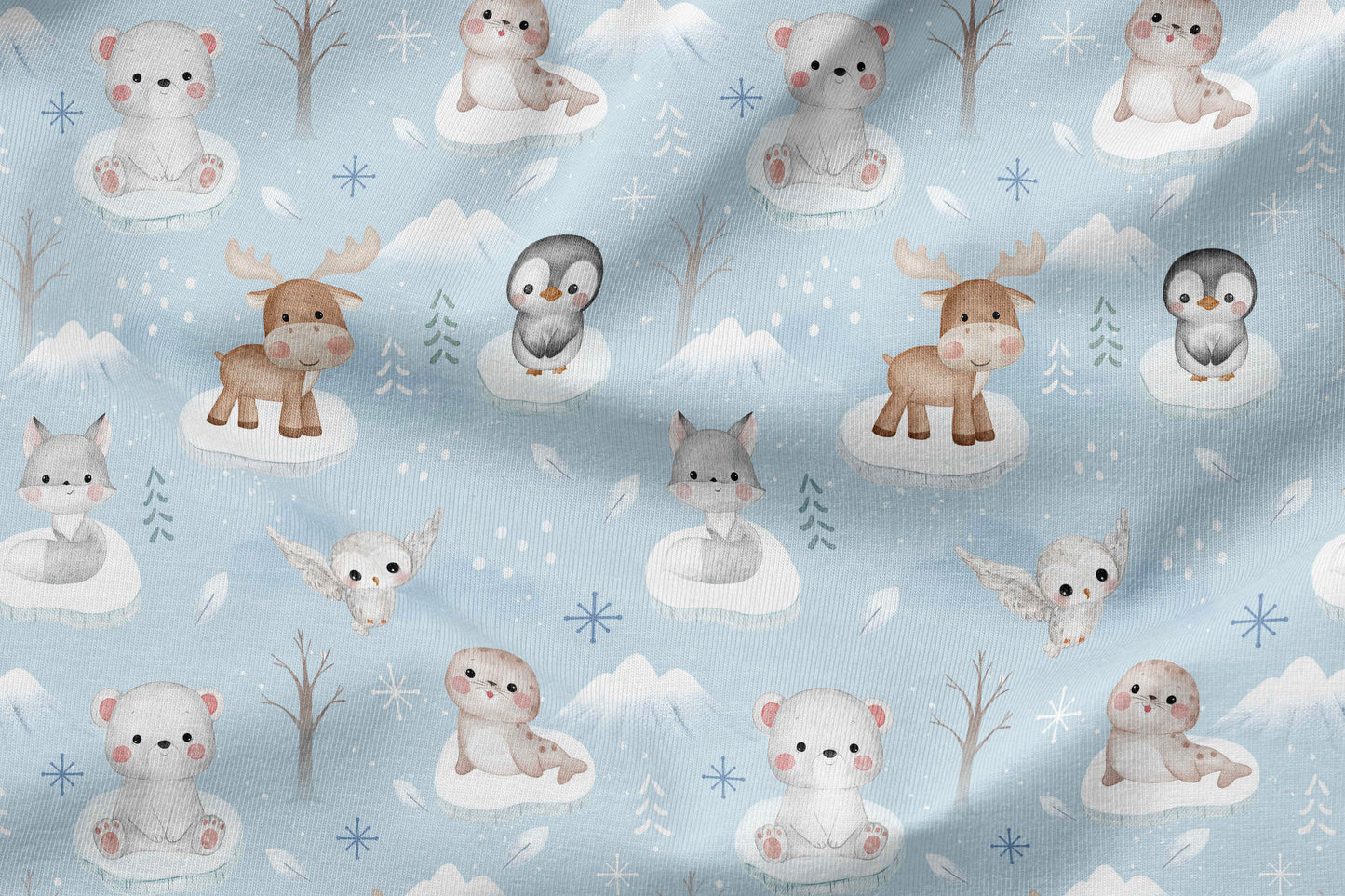 French Terry Eigenproduktion „Winter Wonderland"